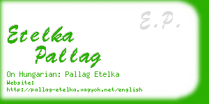 etelka pallag business card